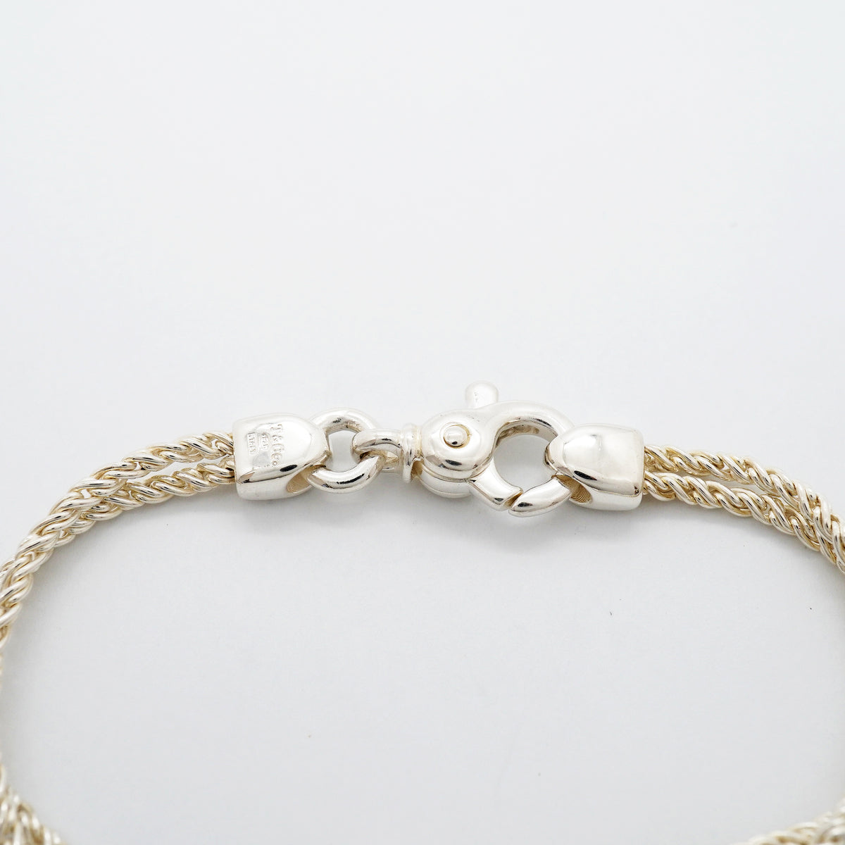 【6jgb0699】ティファニー ブレスレット センターノット/ダブルロープ シルバー925【中古】メンズ レディース ユニセックス