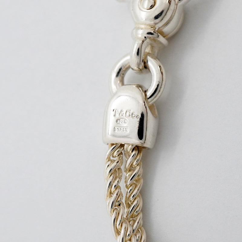 【6jgb0699】ティファニー ブレスレット センターノット/ダブルロープ シルバー925【中古】メンズ レディース ユニセックス