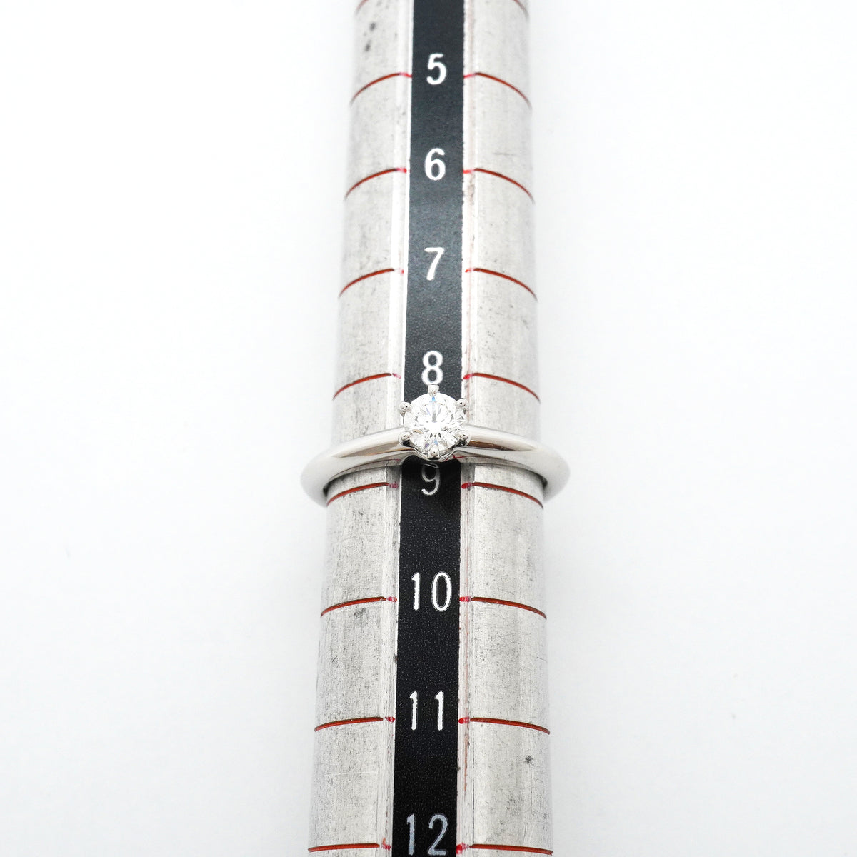 【6jgb0703】ティファニー リング ソリティア 1PD Pt950 プラチナ ダイヤモンド 0.25ct 8.5号【中古】レディース