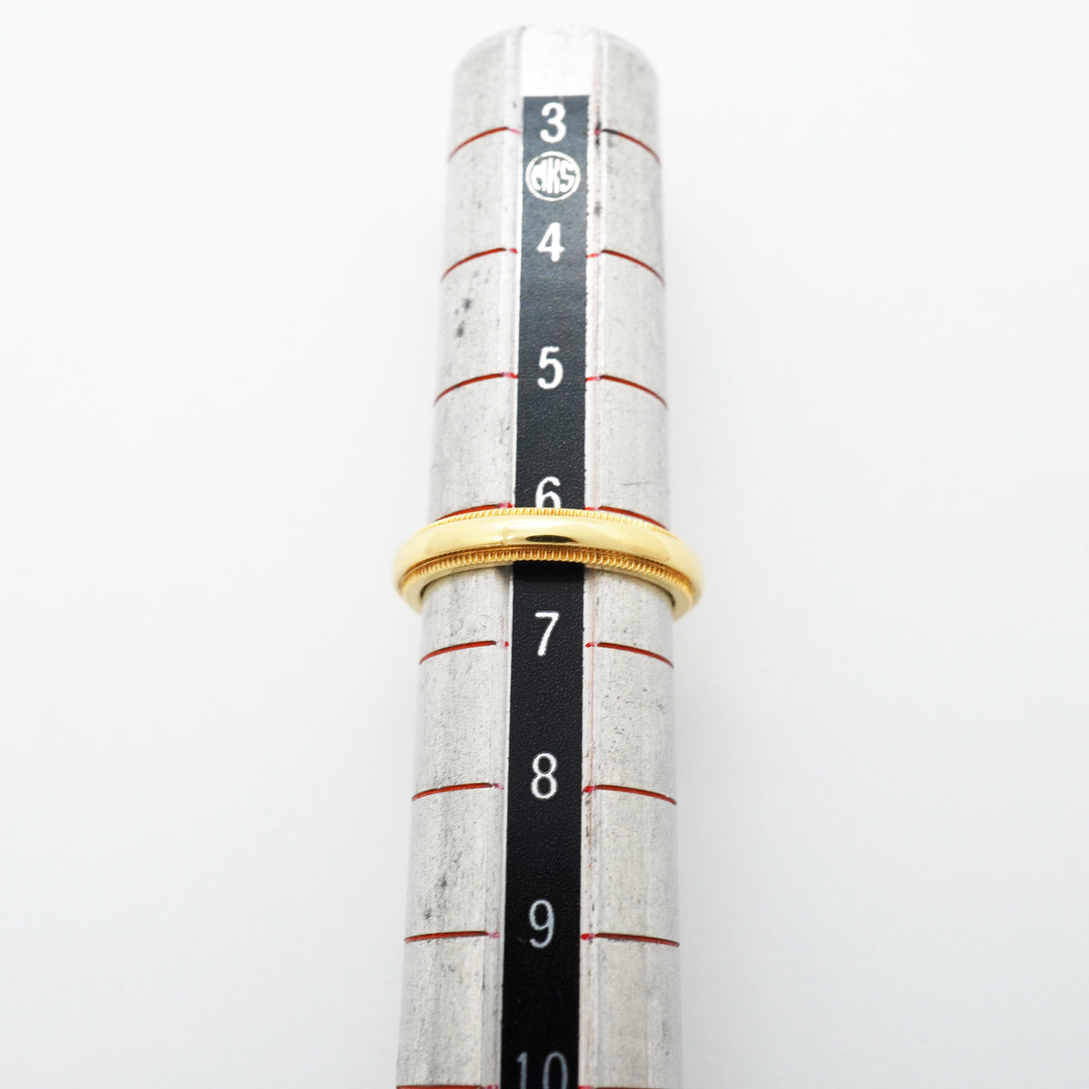 【6jgb0707】ティファニー リング ミルグレイン K18YG イエローゴールド 6.5号【中古】レディース