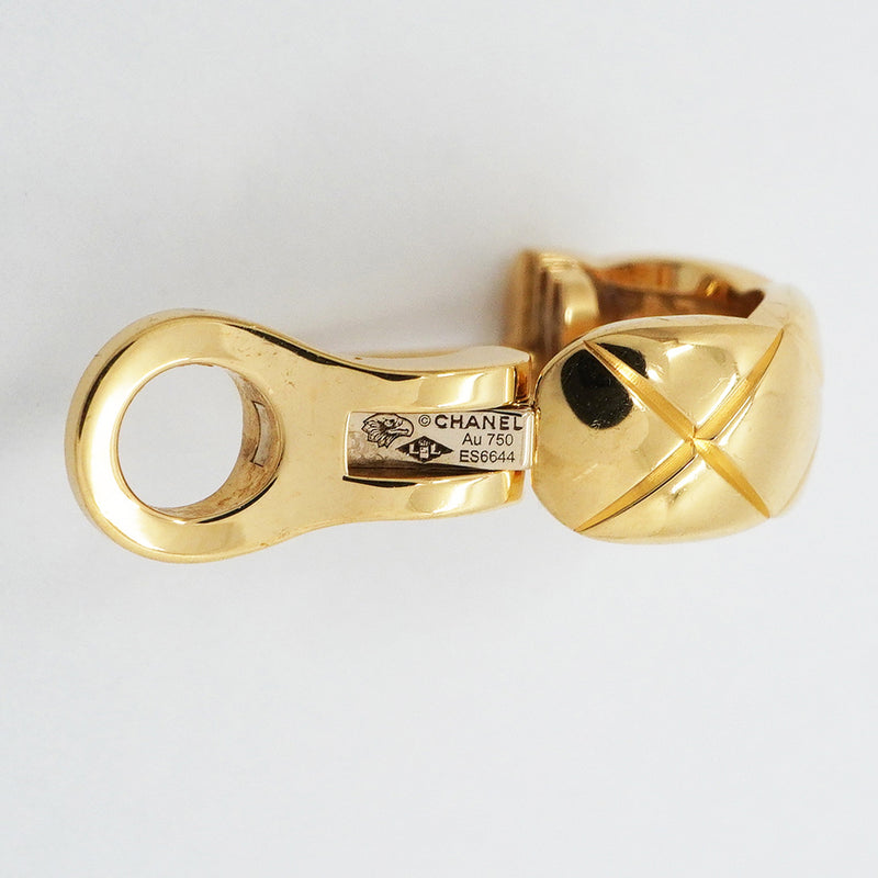 【6jgb0711】シャネル ピアス ココクラッシュ K18YG イエローゴールド【中古】レディース