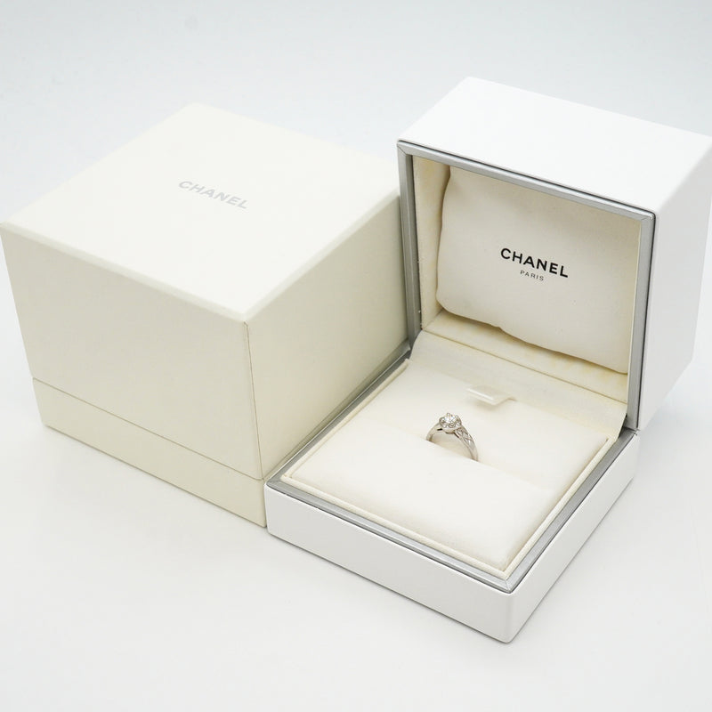 【6jgb0718】シャネル リング ココクラッシュ Pt950 プラチナ ダイヤモンド ＃48【中古】レディース