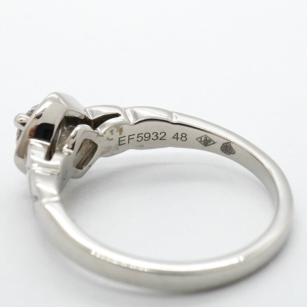 【6jgb0718】シャネル リング ココクラッシュ Pt950 プラチナ ダイヤモンド ＃48【中古】レディース
