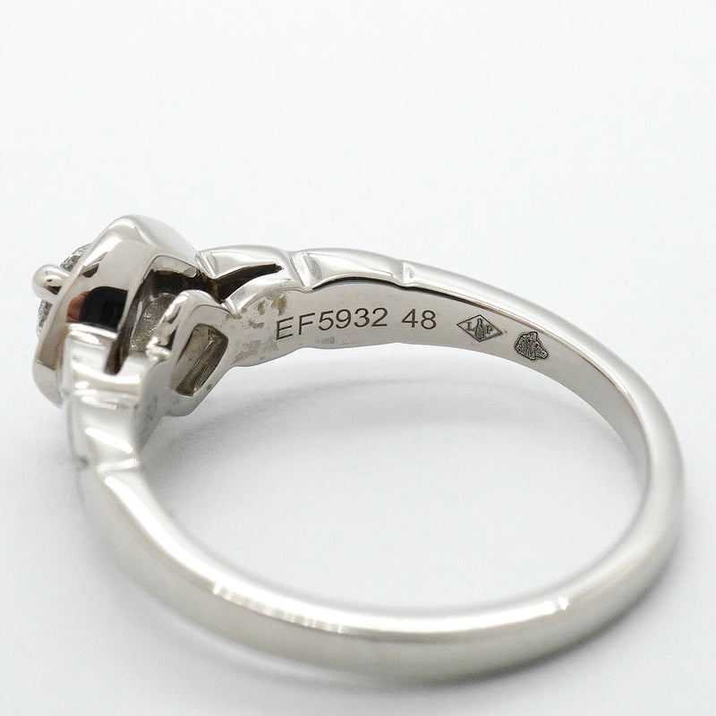 【6jgb0718】シャネル リング ココクラッシュ Pt950 プラチナ ダイヤモンド ＃48【中古】レディース
