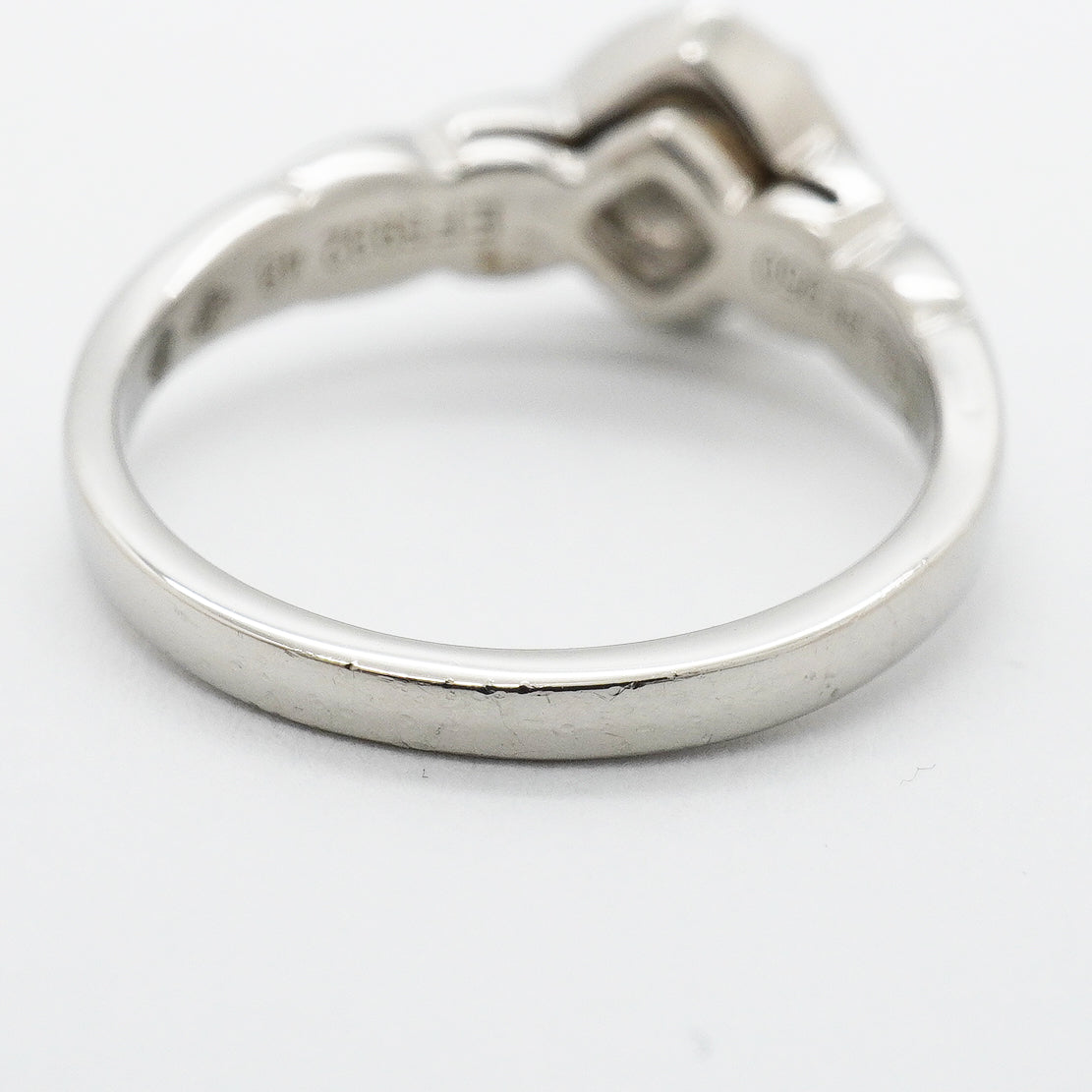 【6jgb0718】シャネル リング ココクラッシュ Pt950 プラチナ ダイヤモンド ＃48【中古】レディース