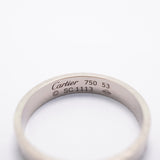【6jgb0721】カルティエ リング ミニラブ K18WG ホワイトゴールド ＃53【中古】レディース