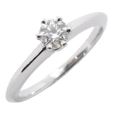 【6jgb0726】ティファニー リング ソリティア 1PD Pt950 プラチナ ダイヤモンド 0.22ct 10号【中古】レディース