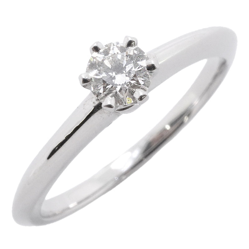 【6jgb0726】ティファニー リング ソリティア 1PD Pt950 プラチナ ダイヤモンド 0.22ct 10号【中古】レディース