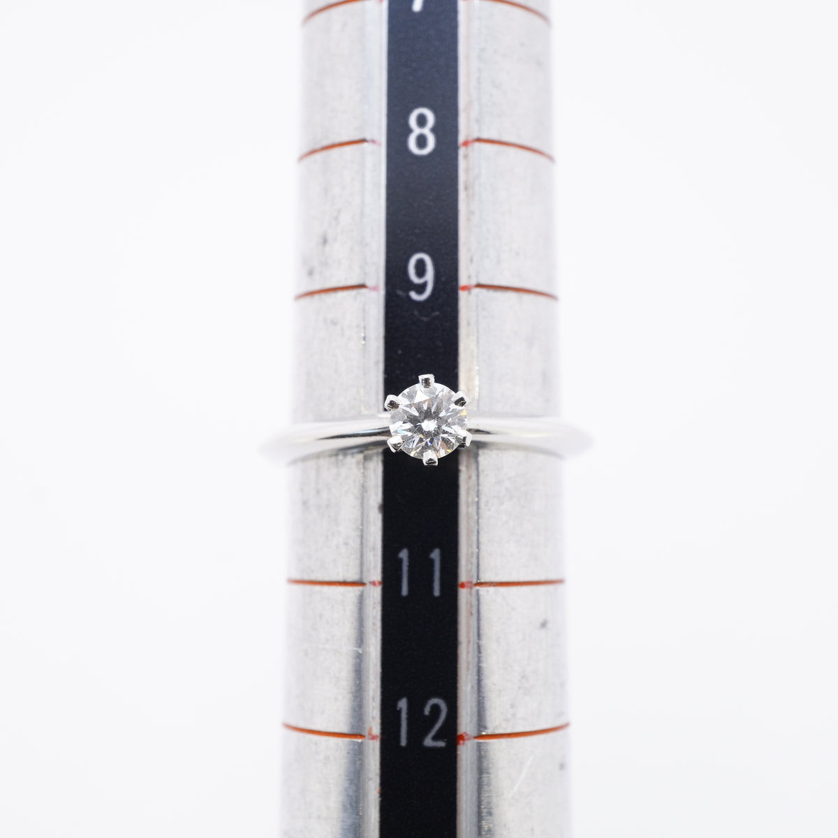 【6jgb0726】ティファニー リング ソリティア 1PD Pt950 プラチナ ダイヤモンド 0.22ct 10号【中古】レディース