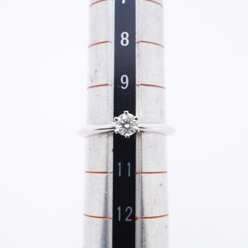 【6jgb0726】ティファニー リング ソリティア 1PD Pt950 プラチナ ダイヤモンド 0.22ct 10号【中古】レディース