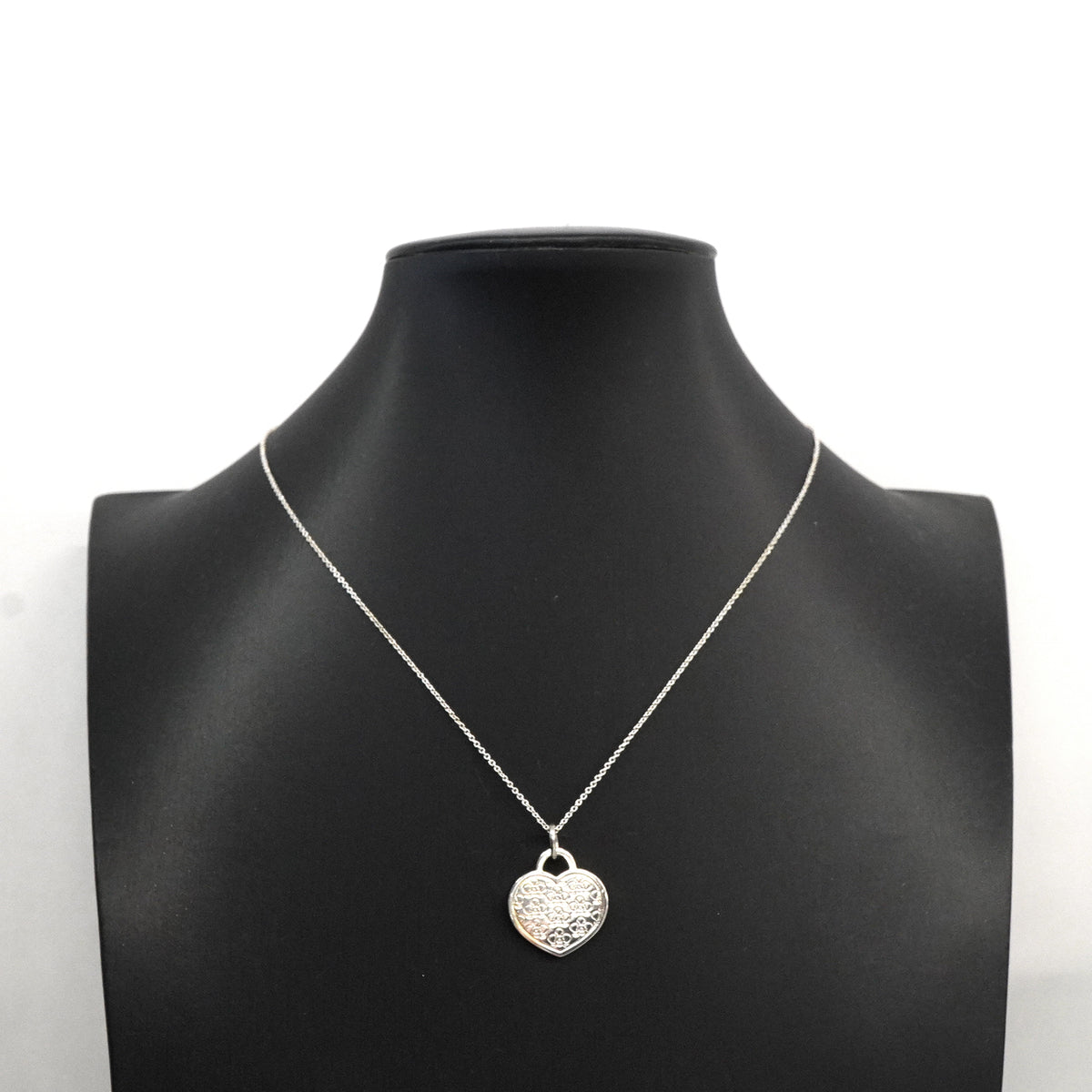 【6jgb0731-k】ティファニー ネックレス GO WOMEN ハートモチーフ シルバー925【中古】レディース