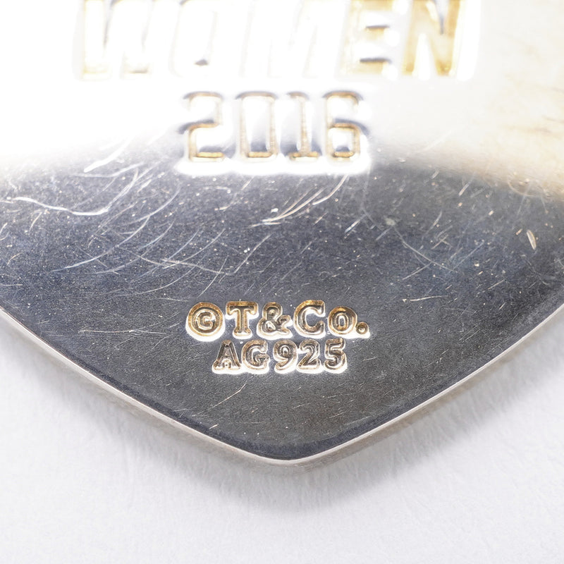 【6jgb0731-k】ティファニー ネックレス GO WOMEN ハートモチーフ シルバー925【中古】レディース