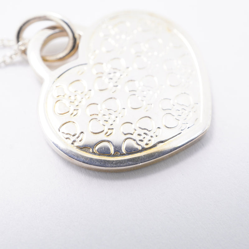【6jgb0731-k】ティファニー ネックレス GO WOMEN ハートモチーフ シルバー925【中古】レディース