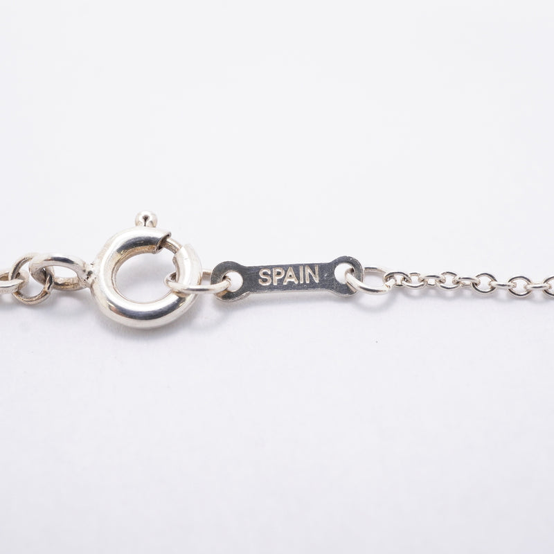 【6jgb0732-k】ティファニー ネックレス オープンハート シルバー925【中古】レディース