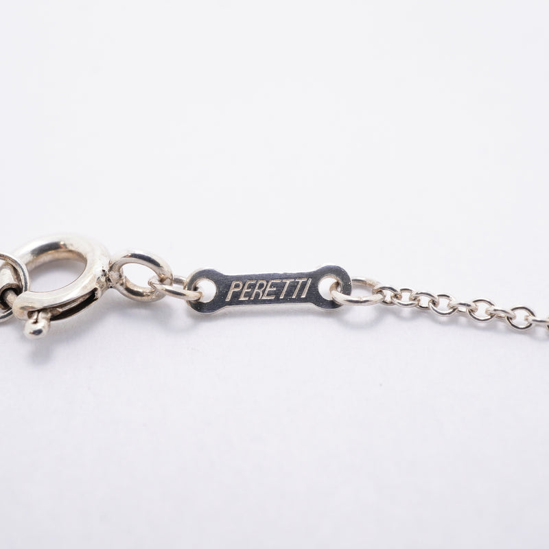 【6jgb0732-k】ティファニー ネックレス オープンハート シルバー925【中古】レディース