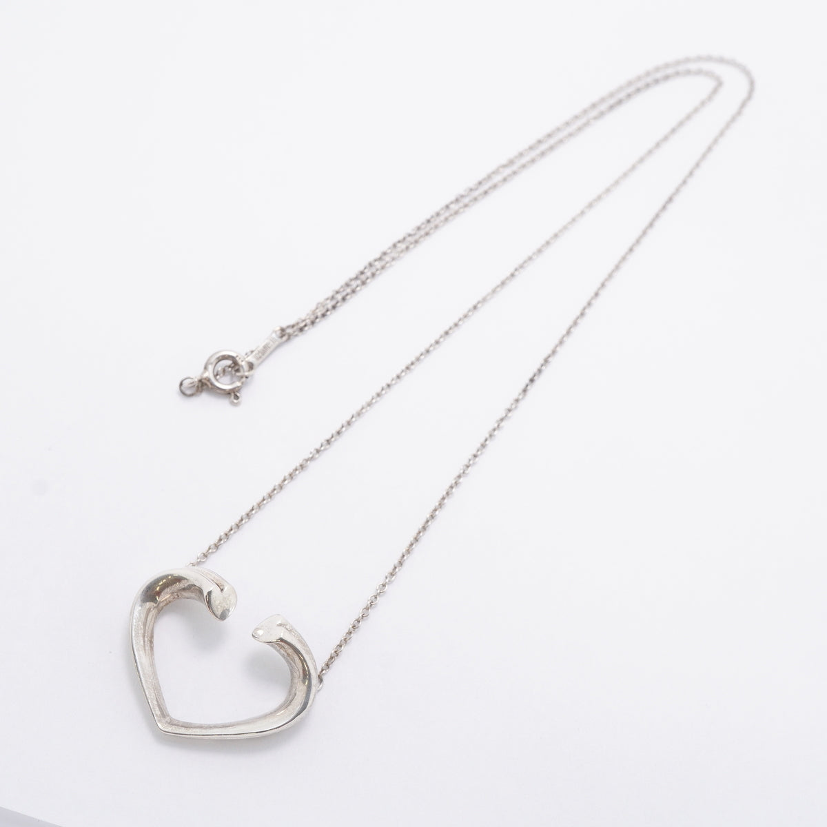 【6jgb0739-k】ティファニー ネックレス テンダネスハート シルバー925【中古】レディース