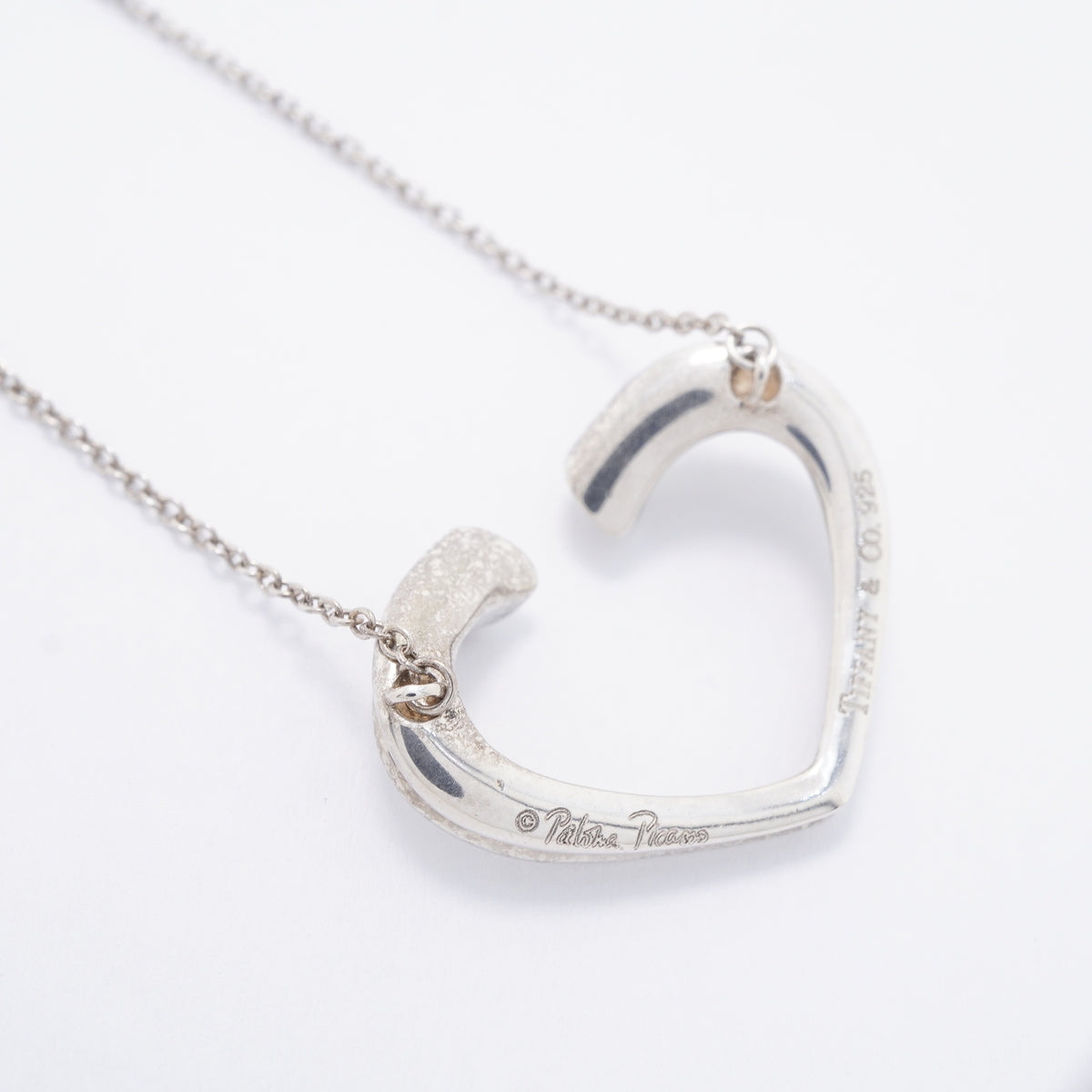 【6jgb0739-k】ティファニー ネックレス テンダネスハート シルバー925【中古】レディース