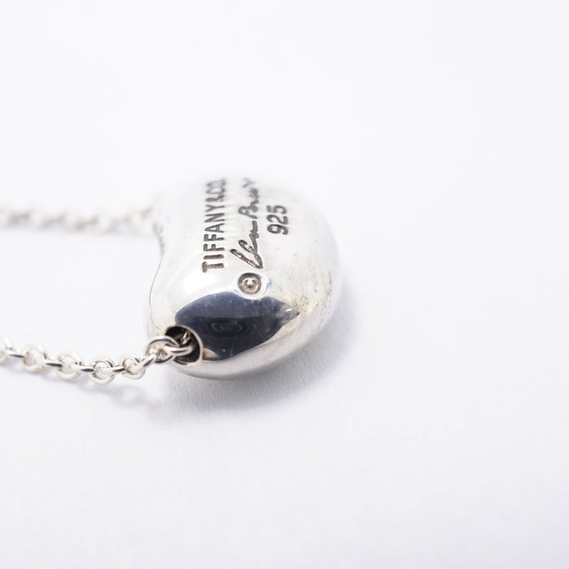 【6jgb0740-k】ティファニー ネックレス ビーン シルバー925【中古】レディース