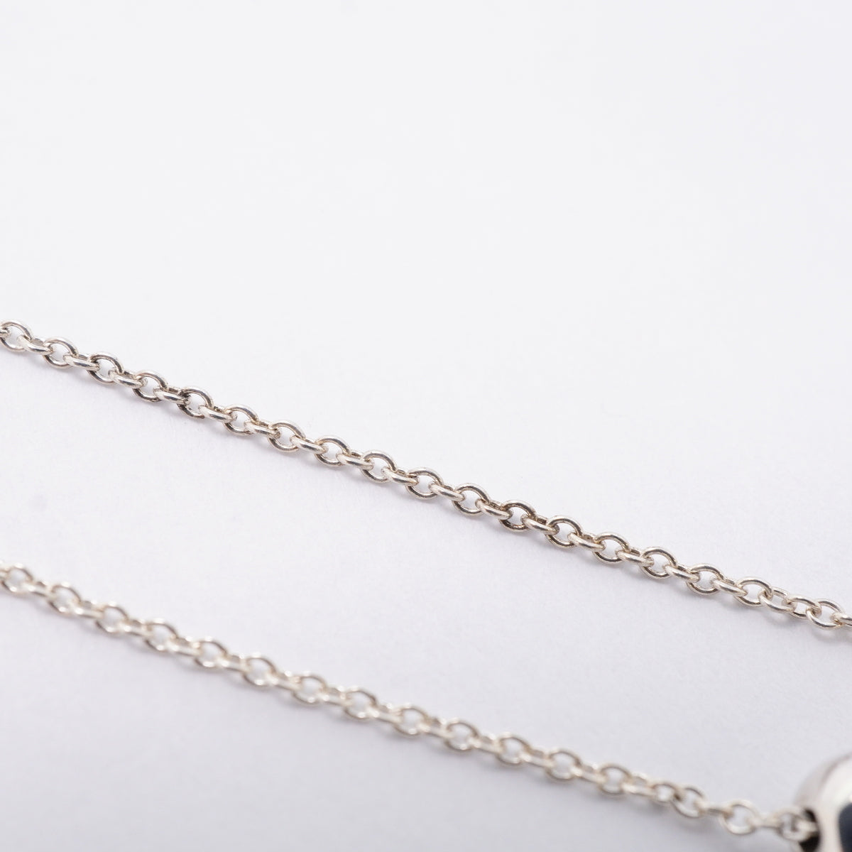 【6jgb0740-k】ティファニー ネックレス ビーン シルバー925【中古】レディース