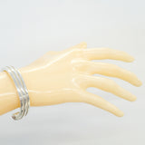 【6jgb0742-k】ティファニー バングル グルーブド/カフ シルバー925【中古】レディース