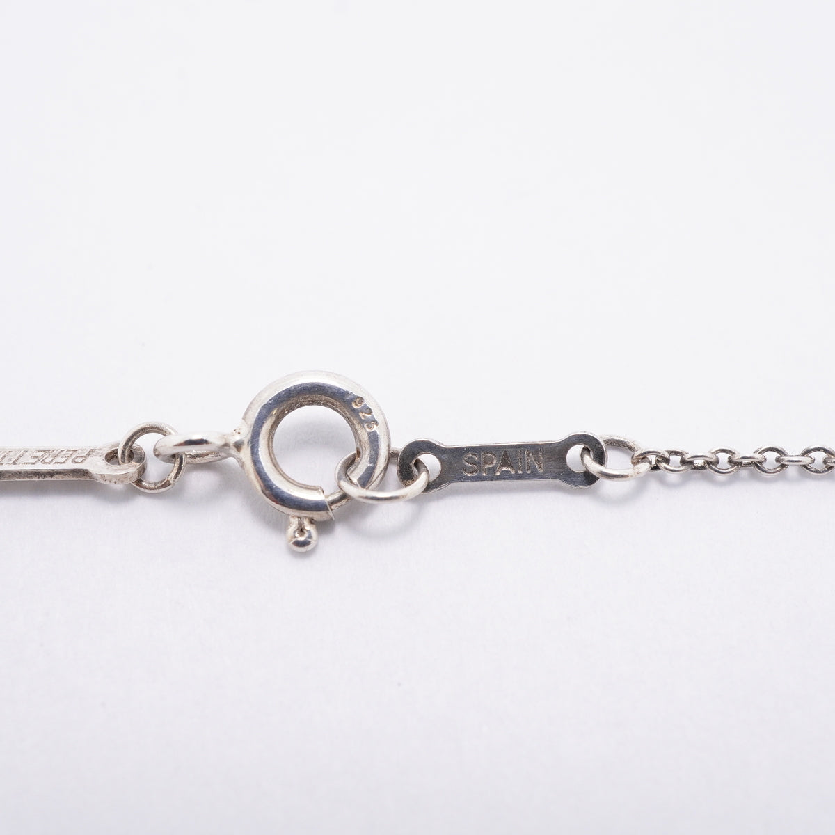 【6jgb0744-k】ティファニー ネックレス イニシャルe シルバー925【中古】レディース