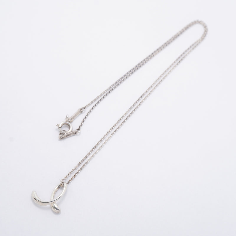 【6jgb0744-k】ティファニー ネックレス イニシャルe シルバー925【中古】レディース