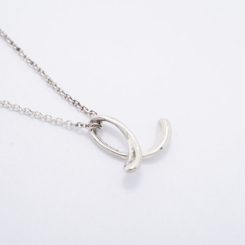 【6jgb0744-k】ティファニー ネックレス イニシャルe シルバー925【中古】レディース