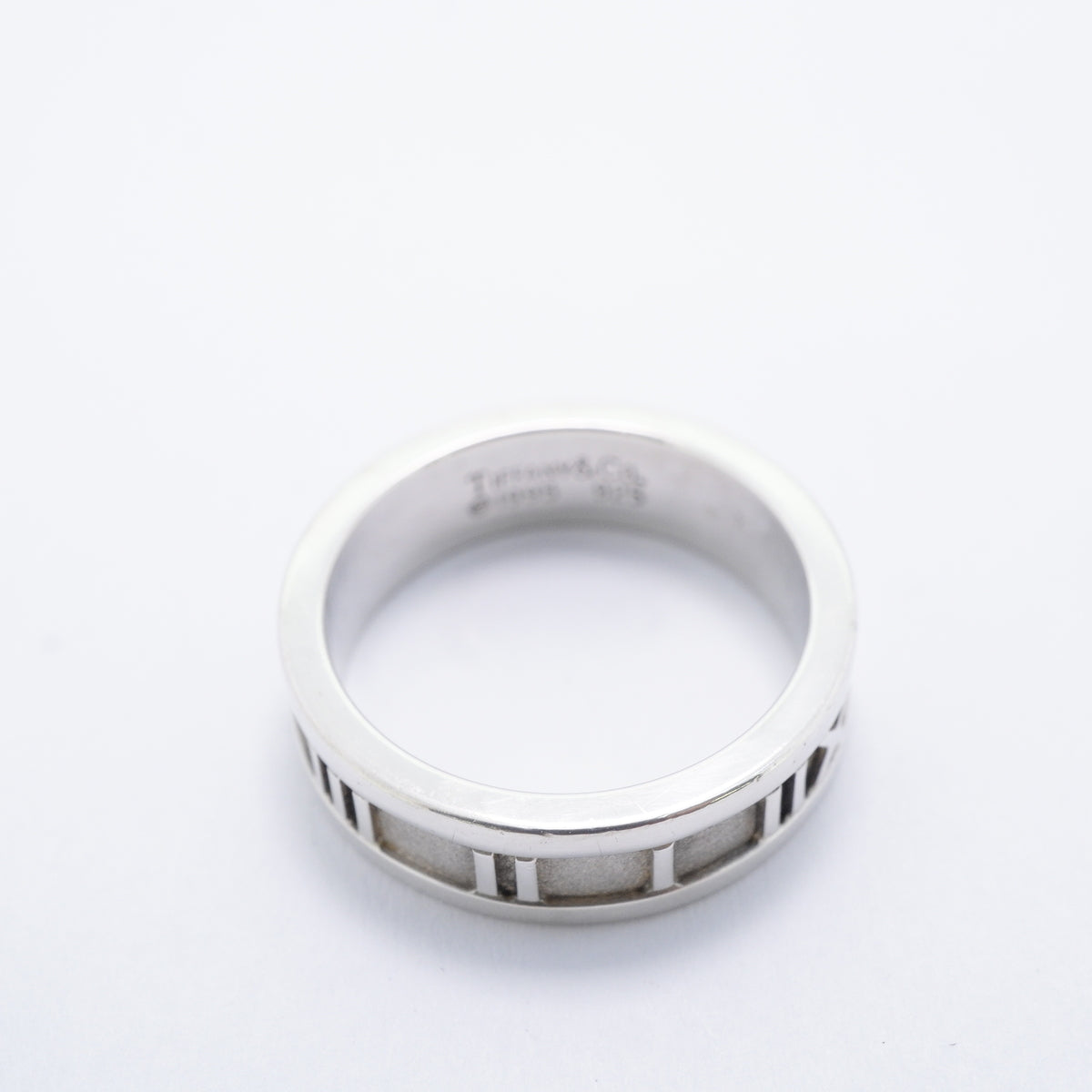【6jgb0747-k】ティファニー リング アトラス シルバー925 18.5号【中古】メンズ