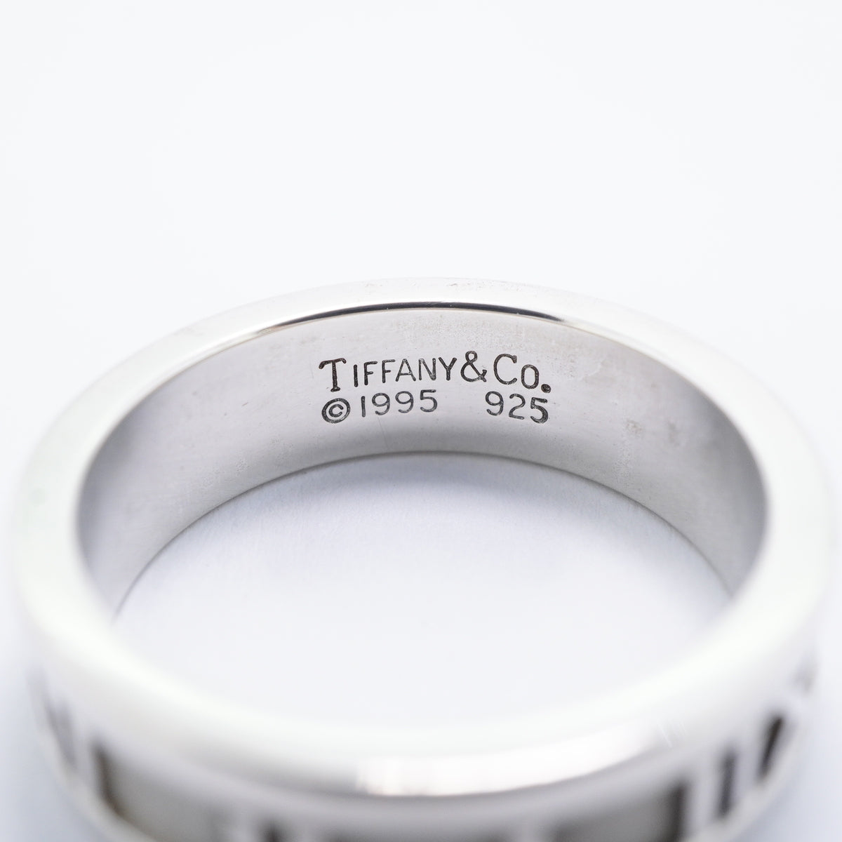 【6jgb0747-k】ティファニー リング アトラス シルバー925 18.5号【中古】メンズ