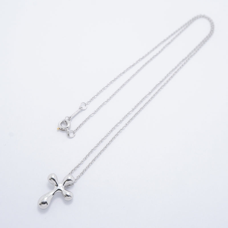 【6jgb0749】ティファニー ネックレス スモールクロス Pt950 プラチナ【中古】レディース