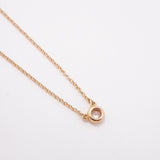 【6jgb0751】ティファニー ネックレス バイザヤード 1PD K18PG ピンクゴールド ダイヤモンド 0.10ct【中古】レディース