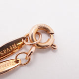 【6jgb0751】ティファニー ネックレス バイザヤード 1PD K18PG ピンクゴールド ダイヤモンド 0.10ct【中古】レディース