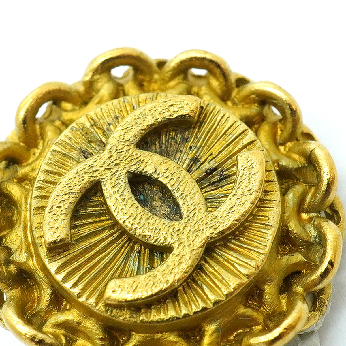 【6jgb0758】シャネル イヤリング ヴィンテージ ココマーク GPメッキ ゴールド【中古】レディース