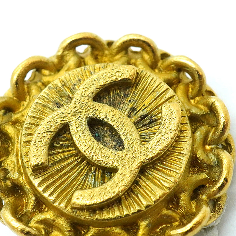 【6jgb0758】シャネル イヤリング ヴィンテージ ココマーク GPメッキ ゴールド【中古】レディース