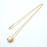 【6jgb0759】ティファニー ネックレス キス アラウンド K18YG イエローゴールド パール【中古】レディース