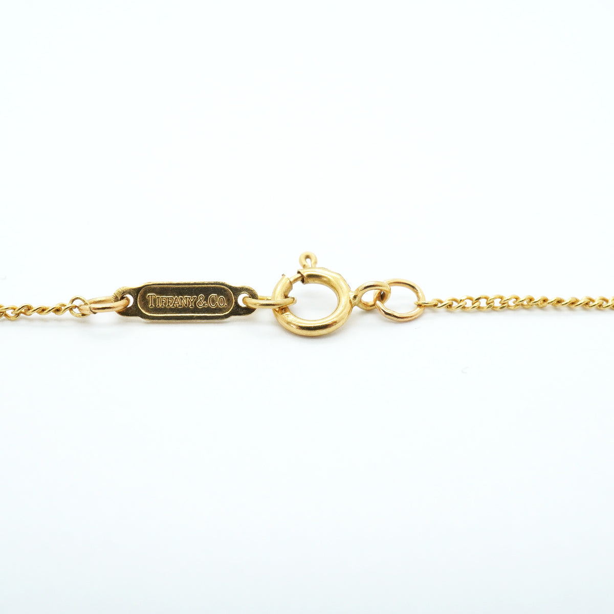 【6jgb0759】ティファニー ネックレス キス アラウンド K18YG イエローゴールド パール【中古】レディース