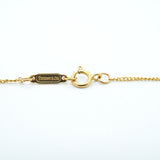 【6jgb0759】ティファニー ネックレス キス アラウンド K18YG イエローゴールド パール【中古】レディース