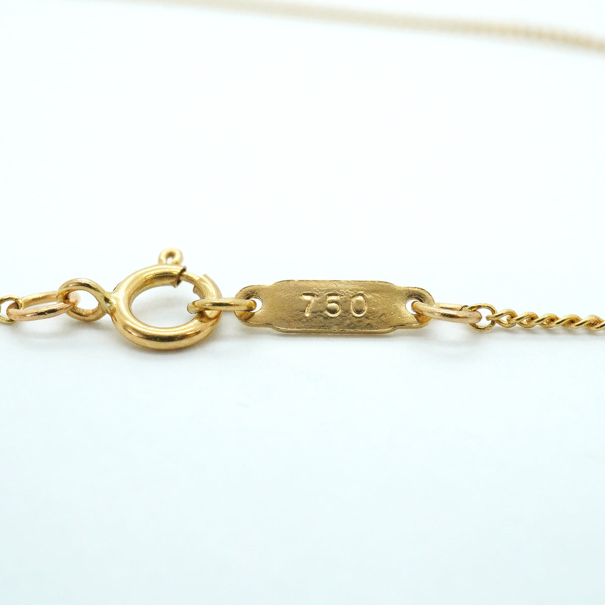 【6jgb0759】ティファニー ネックレス キス アラウンド K18YG イエローゴールド パール【中古】レディース