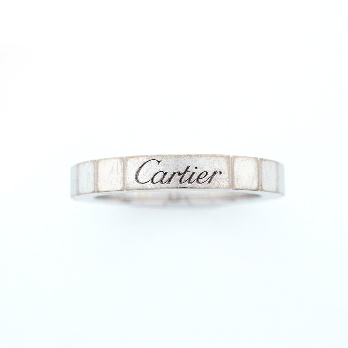 【6jgb0765】カルティエ リング ラニエール K18WG ホワイトゴールド ＃51【中古】レディース
