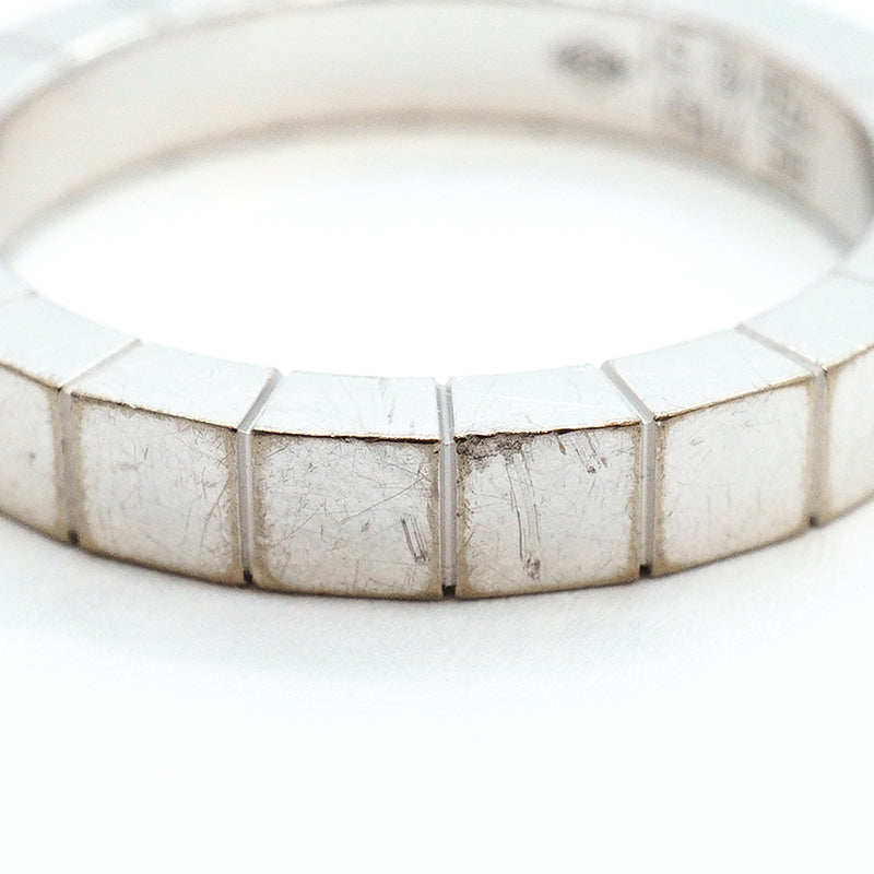 【6jgb0765】カルティエ リング ラニエール K18WG ホワイトゴールド ＃51【中古】レディース
