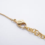 【6jgb0774-k】クリスチャンディオール ネックレス ディオールロゴ GPメッキ ゴールド【中古】レディース