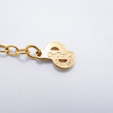 【6jgb0774-k】クリスチャンディオール ネックレス ディオールロゴ GPメッキ ゴールド【中古】レディース