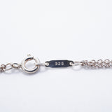 【6jgb0777-k】ティファニー ネックレス インフィニティ ダブルチェーン シルバー925【中古】レディース