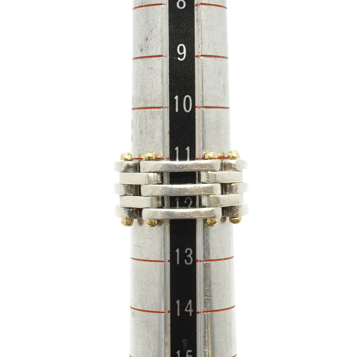 【6jgb0780】ティファニー リング ゲート K18YG イエローゴールド シルバー925 12号【中古】レディース