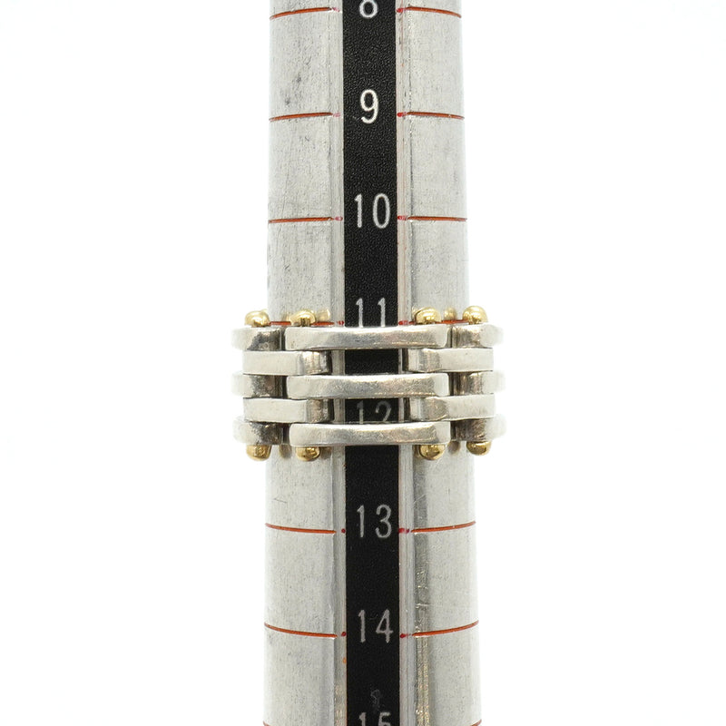 【6jgb0780】ティファニー リング ゲート K18YG イエローゴールド シルバー925 12号【中古】レディース
