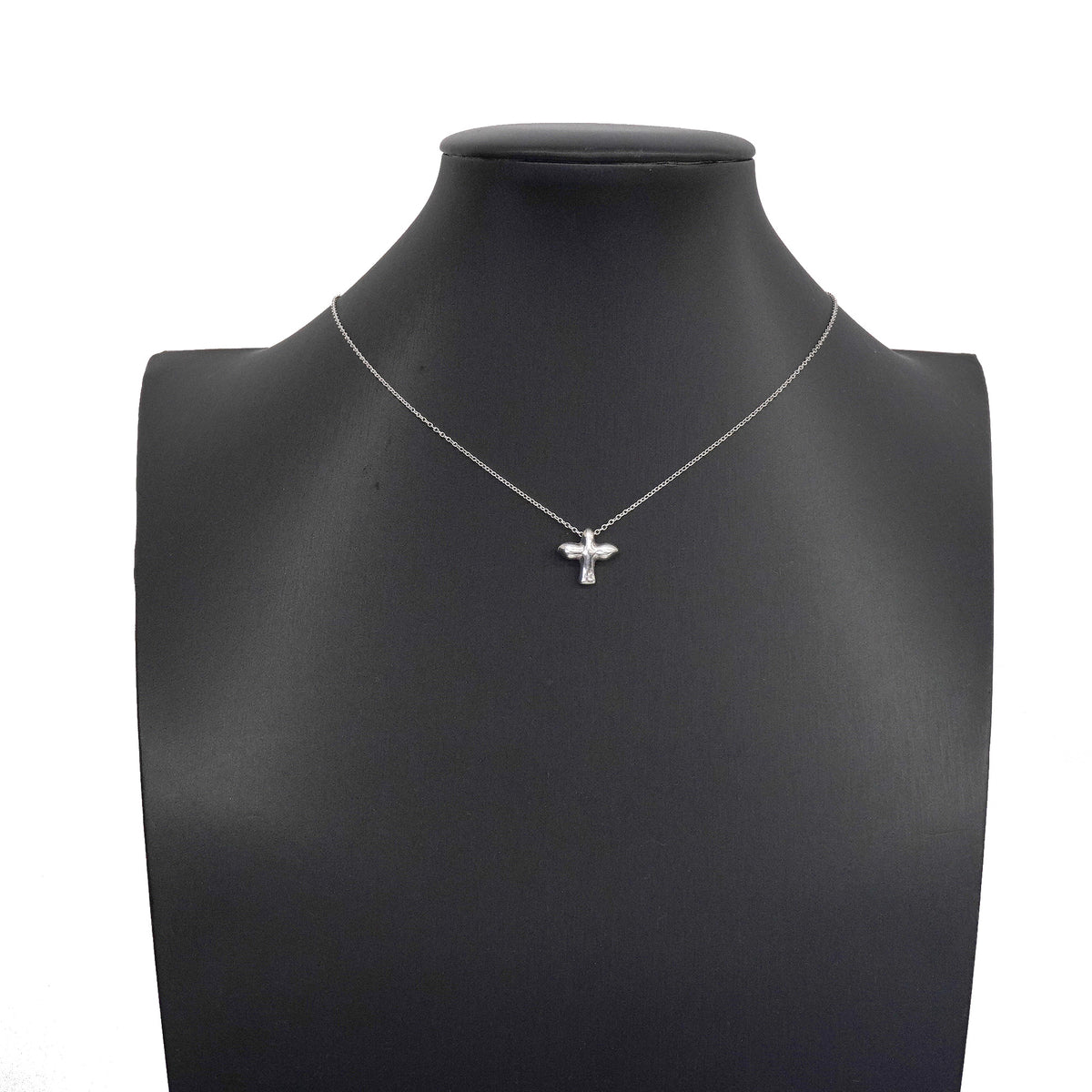 【6jgb0781】ティファニー ネックレス バードクロス シルバー925【中古】レディース