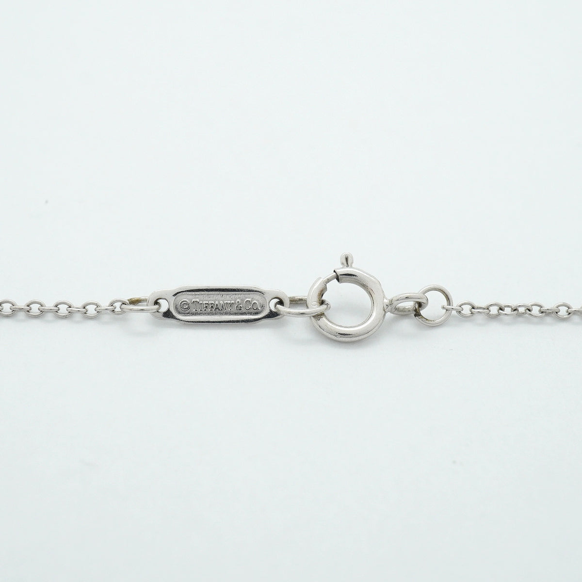 【6jgb0783】ティファニー ネックレス メトロ/ホースシュー K18WG ホワイトゴールド ダイヤモンド【中古】レディース
