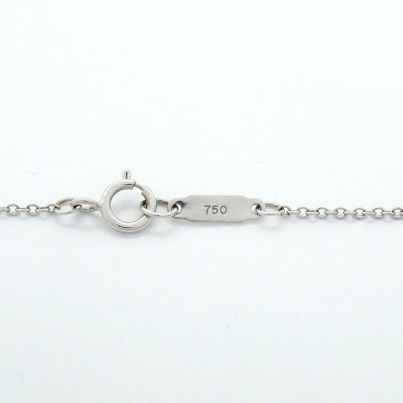 【6jgb0783】ティファニー ネックレス メトロ/ホースシュー K18WG ホワイトゴールド ダイヤモンド【中古】レディース
