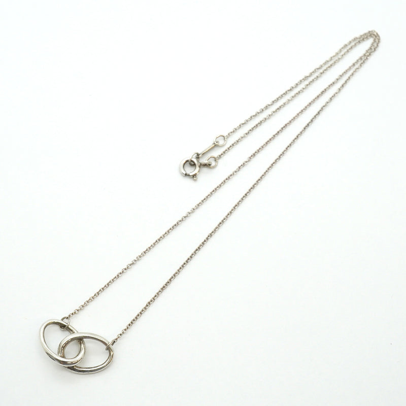 【6jgb0786】ティファニー ネックレス ダブルループ シルバー925【中古】レディース