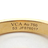 【6jgb0787】ヴァンクリーフ＆アーペル リング ヴィンテージ アルハンブラ ギヨシェ K18YG イエローゴールド ＃53【中古】レディース